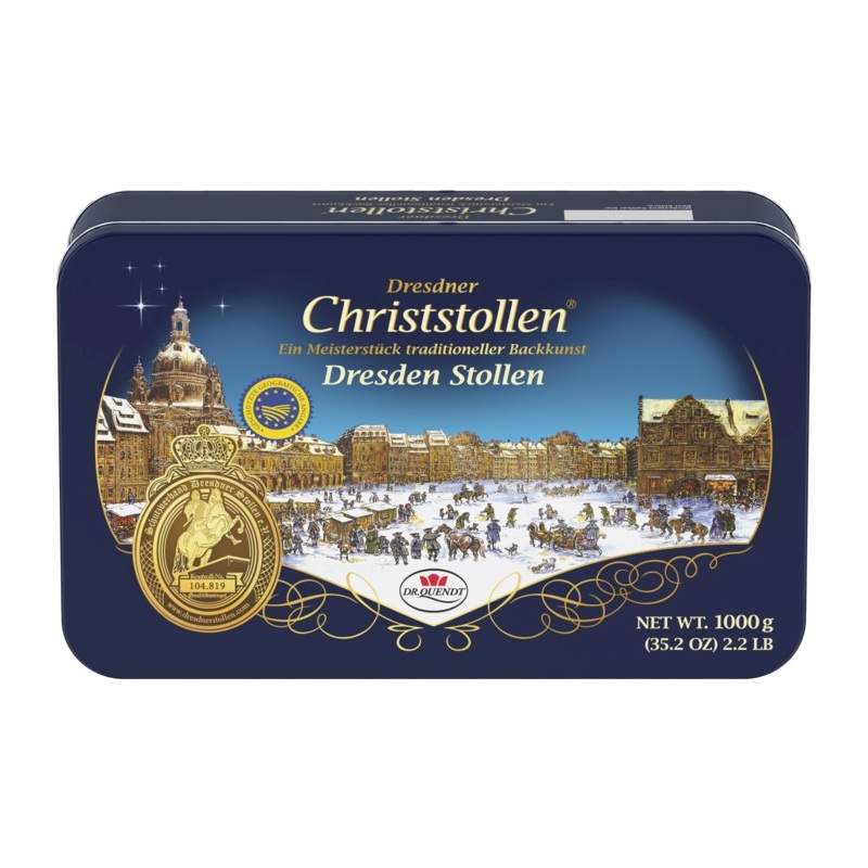 DR. QUENDT DRESDNER CHRISTSTOLLEN 1KG DOSE