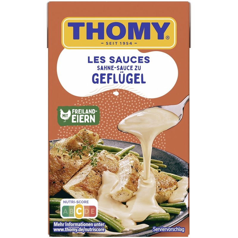 THOMY LES SAUCES GEFLUEGEL SAHNE SAUCE 250ML PACKUNG