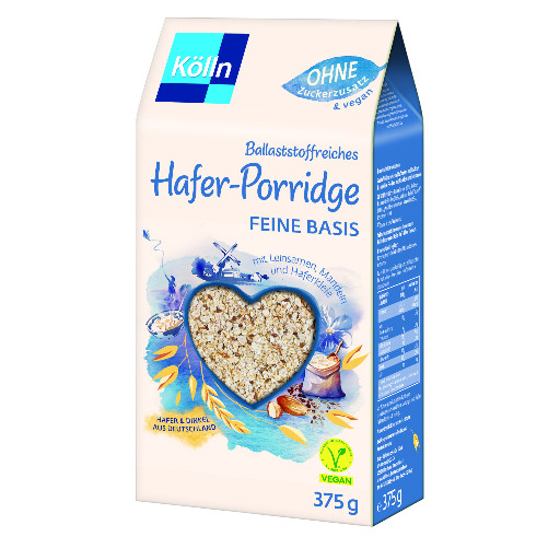 KOELLN HAFER - PORRIDGE - FEINE BASIS 375G