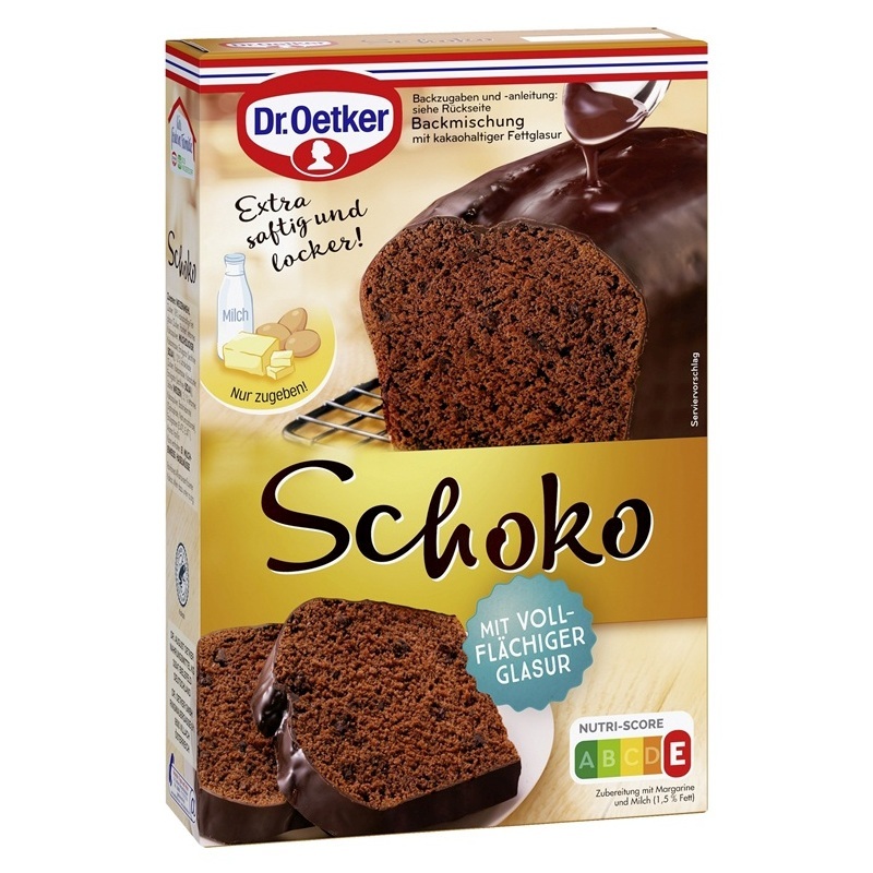 DR. OETKER KUCHENMISCHUNG SCHOKO KUCHEN 500G PACKUNG
