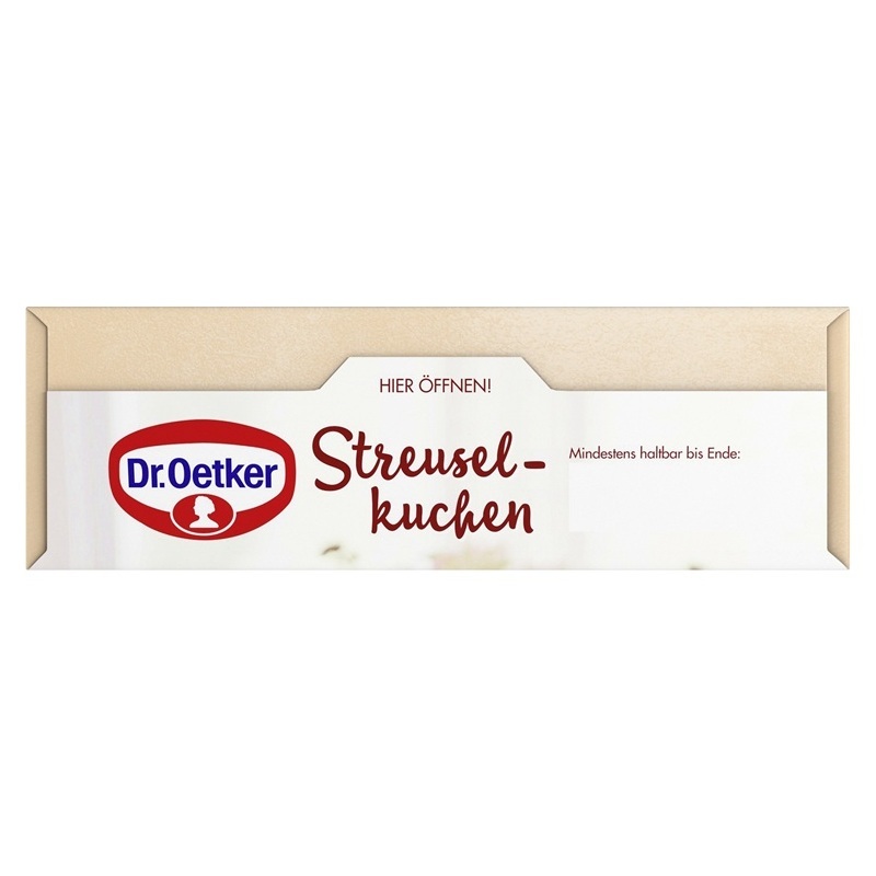 DR. OETKER KUCHENMISCHUNG STREUSEL KUCHEN 512G PACKUNG