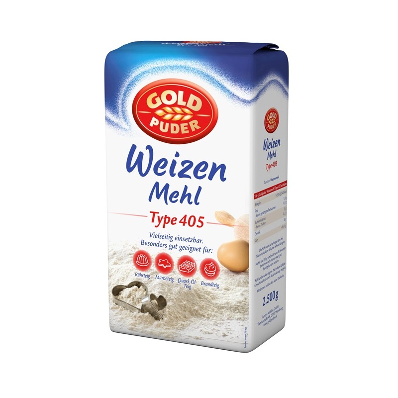 GOLDPUDER WEIZENMEHL TYP 405 2,5KG