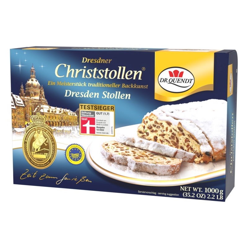 DR. QUENDT DRESDNER CHRISTSTOLLEN 1KG PACKUNG