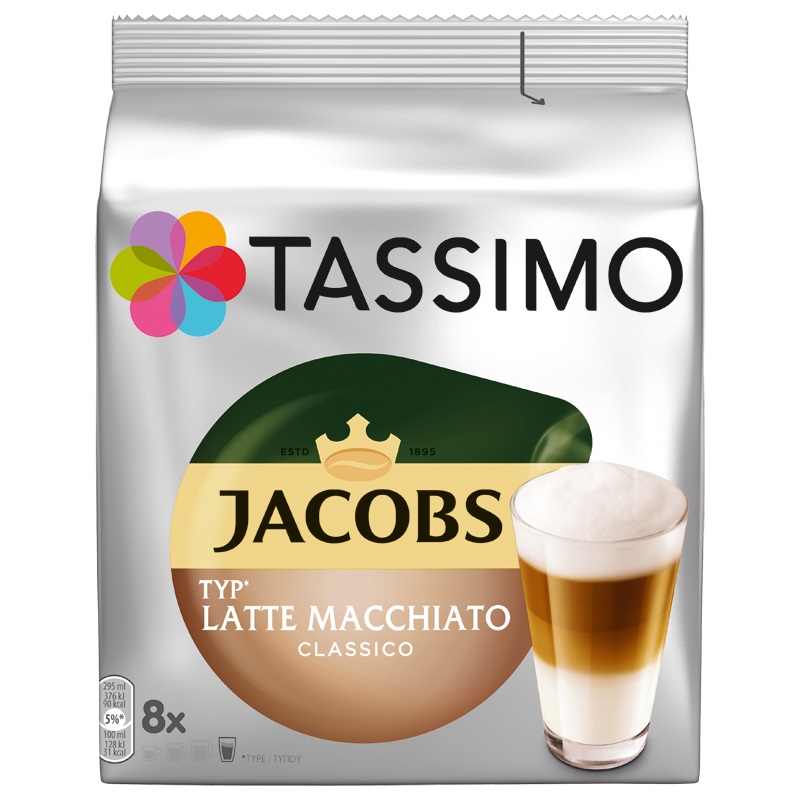 JACOBS TASSIMO LATTE MACCHIATO CLASSICO 8 KAPSELN